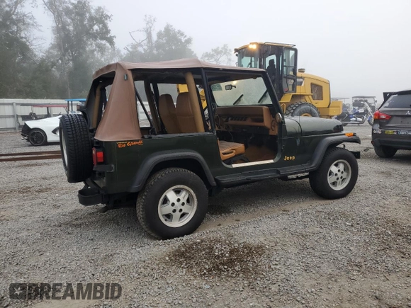 1995 Jeep Wrangler S with VIN 1J4FY19P4SP224403, listed as a Copart auction lot 85573324 with 0 mi miles and Salvage Title. Bid and sale history available at carsss.com. Image 3.