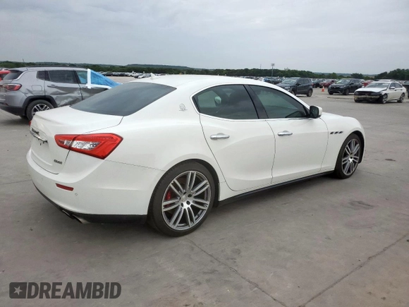 2015 Maserati Ghibli S Q4 with VIN ZAM57RTA2F1134744, listed as a Copart auction lot 63398205 with 61,347 mi miles and Clean title. Bid and sale history available at DreamBid. Image 3.