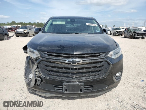2021 Chevrolet Traverse Premier with VIN 1GNERKKW0MJ155132, listed as a Copart auction lot 53668635 with 91,501 mi miles and Salvage title. Bid and sale history available at DreamBid. Image 5.