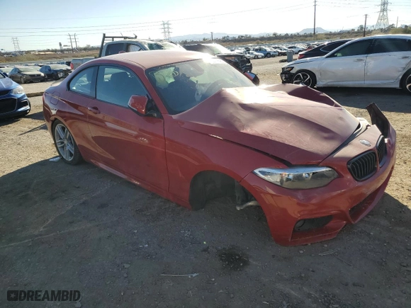 2017 BMW 2 Series 230i with VIN WBA2F9C31HV635922, listed as a Copart auction lot 46371695 with 45,947 mi miles and Salvage Title. Bid and sale history available at carsss.com. Image 4.
