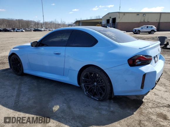 2024 BMW M2 with VIN 3MF13DM05R8E87175, listed as a Copart auction lot 47193355 with 0 mi miles and Salvage Title. Bid and sale history available at carsss.com. Image 2.