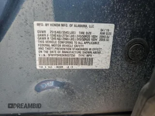 2019 Honda Pilot Touring 7-Passenger z VIN 5FNYF5H63KB037250, wystawiony jako Copart lot #52027065 z przebiegiem 95 693 mil mil oraz Szkoda całkowita • Salvage title. Historia ofert i sprzedaży dostępna na DreamBid. Obrazek 13.