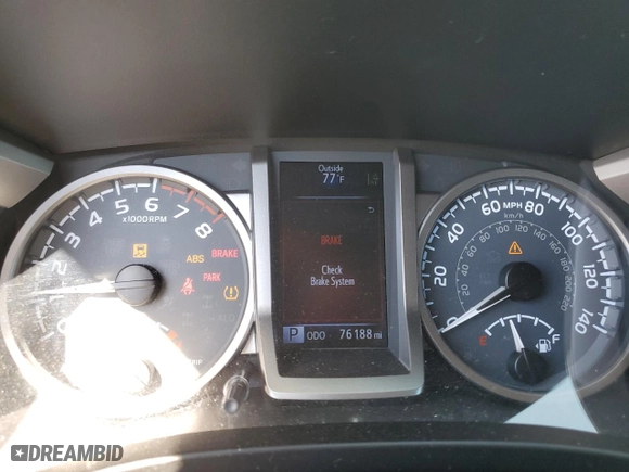 2018 Toyota Tacoma Limited with VIN 5TFEZ5CNXJX058903, listed as a Copart auction lot 76839814 with 76,188 mi miles and Salvage Title. Bid and sale history available at carsss.com. Image 9.