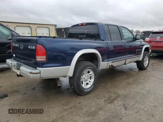 2002 Dodge Dakota SLT with VIN 1B7HG48N82S634394, listed as a Copart auction lot 78215234 with 121,283 mi miles and Clean Title. Bid and sale history available at carsss.com. Image 3.