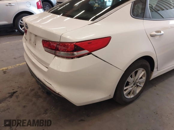 2016 Kia Optima LX with VIN KNAGT4L39G5074319, listed as a IAAI auction lot 41827438 with 51,373 mi miles. Bid and sale history available at carsss.com. Image 19.