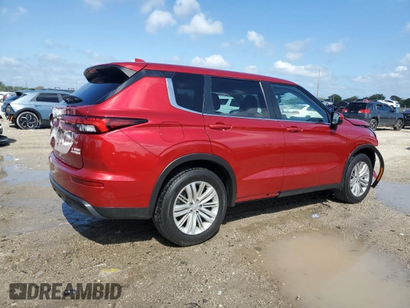 2023 Mitsubishi Outlander ES z VIN JA4J3TA80PZ028429, wystawiony jako Copart lot #51299855 z przebiegiem 158 266 mil mil oraz Szkoda całkowita • Salvage title. Historia ofert i sprzedaży dostępna na DreamBid. Obrazek 3.