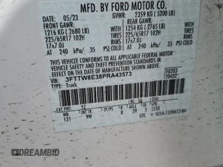2023 Ford Maverick XL z VIN 3FTTW8E38PRA43573, wystawiony jako Copart lot #54835505 z przebiegiem 4 656 mil mil oraz Szkoda całkowita • Salvage title. Historia ofert i sprzedaży dostępna na DreamBid. Obrazek 12.