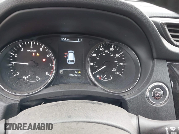 2017 Nissan Rogue SL with VIN 5N1AT2MV4HC886343, listed as a IAAI auction lot 42077451 with 103,282 mi miles and . Bid and sale history available at DreamBid. Image 15.