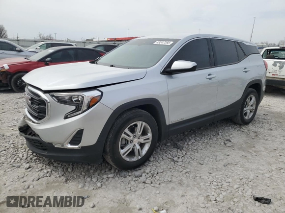 2020 GMC Terrain SLE with VIN 3GKALMEV2LL310119, listed as a Copart auction lot 49247265 with 77,114 mi miles and Salvage Title. Bid and sale history available at DreamBid. Image 1.