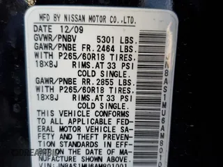 2010 Infiniti FX with VIN JN8AS1MU6AM801001, listed as a Copart auction lot 84213264 with 135,296 mi miles and Clean Title. Bid and sale history available at DreamBid. Image 13.