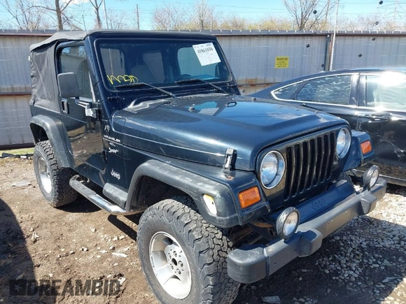 2000 Jeep Wrangler Sport with VIN 1J4FA49S8YP749547, listed as a IAAI auction lot 41861030 with 110,186 mi miles and . Bid and sale history available at DreamBid. Image 1.