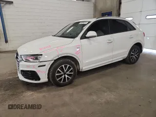 2018 Audi Q3 Premium z VIN WA1ECCFS0JR000899, wystawiony jako Copart lot #59099875 z przebiegiem 67 354 mil mil oraz Szkoda całkowita • Salvage title. Historia ofert i sprzedaży dostępna na DreamBid. Obrazek 1.