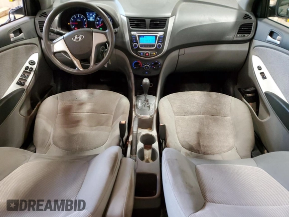 2014 Hyundai Accent GLS with VIN KMHCT4AE1EU675132, listed as a Copart auction lot 52580865 with 109,052 mi miles and Non Repairable. Bid and sale history available at carsss.com. Image 8.