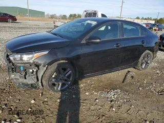 2021 Kia Forte GT-Line with VIN 3KPF34ADXME414197, listed as a Copart auction lot 42198285 with 85,063 mi miles and Salvage Title. Bid and sale history available at carsss.com. Image 1.