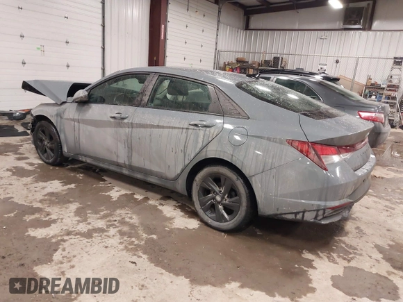 2021 Hyundai Elantra SEL with VIN KMHLS4AG1MU104484, listed as a IAAI auction lot 41350845 with 33,459 mi miles. Bid and sale history available at carsss.com. Image 3.