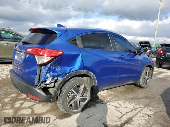 2021 Honda HR-V EX-L with VIN 3CZRU5H79MM705631, listed as a Copart auction lot 86792974 with 44,864 mi miles and Salvage Title. Bid and sale history available at carsss.com. Image 3.
