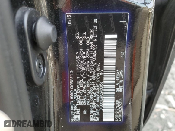 2013 Lexus RX 450h with VIN JTJBC1BA9D2450068, listed as a Copart auction lot 84311804 with 142,365 mi miles and Salvage Title. Bid and sale history available at DreamBid. Image 15.