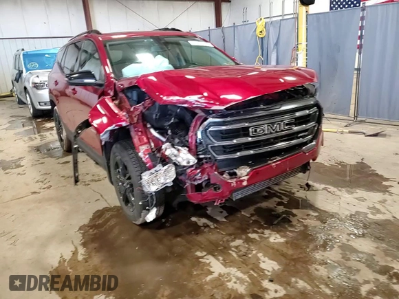 2022 GMC Terrain AT4 with VIN 3GKALYEV2NL170227, listed as a Copart auction lot 44618195 with 68,381 mi miles and Salvage Title. Bid and sale history available at DreamBid. Image 14.