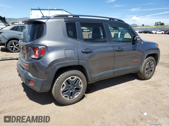 2016 Jeep Renegade Trailhawk z VIN ZACCJBCT2GPC65342, wystawiony jako Copart lot #63436625 z przebiegiem 62 546 mil mil oraz Czysty tytuł • Clean title. Historia ofert i sprzedaży dostępna na DreamBid. Obrazek 3.