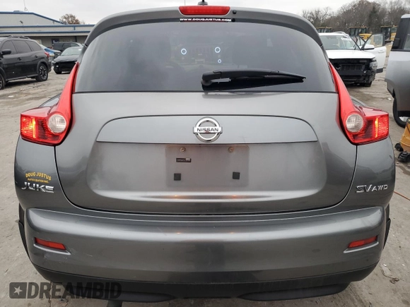 2011 Nissan Juke SV with VIN JN8AF5MV7BT005384, listed as a Copart auction lot 84650734 with 211,291 mi miles and Salvage Title. Bid and sale history available at DreamBid. Image 6.