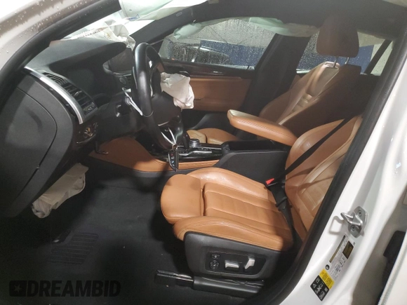 2021 BMW X4 xDrive30i with VIN 5UX2V1C01M9H64891, listed as a Copart auction lot 56797025 with Not provided miles and Salvage title. Bid and sale history available at DreamBid. Image 7.