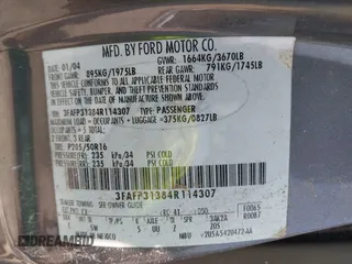 2004 Ford Focus ZX3 с VIN 3FAFP31384R114307, выставлен на аукционе IAAI как лот 42428592 с пробегом 134 843 миль миль и . История ставок и продаж доступна на DreamBid. Изображение 9.