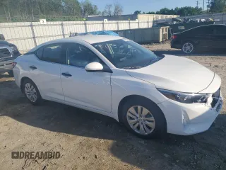 2025 Nissan Sentra S with VIN 3N1AB8BV8SY288089, listed as a Copart auction lot 52110395 with 242 mi miles and Salvage Title. Bid and sale history available at DreamBid. Image 4.