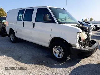 2019 Chevrolet Express Cargo with VIN 1GCWGAFP0K1362956, listed as a Copart auction lot 87134104 with 306,690 mi miles and Salvage title. Bid and sale history available at DreamBid. Image 4.