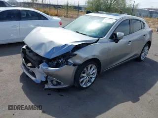 2015 Mazda 3 S Grand Touring with VIN JM1BM1M38F1256560, listed as a IAAI auction lot 41655332 with 121,179 mi miles and . Bid and sale history available at DreamBid. Image 18.