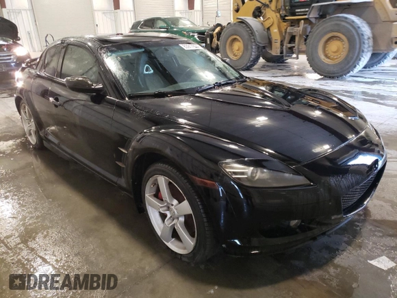 2005 Mazda RX-8 with VIN JM1FE173750144105, listed as a Copart auction lot 83917654 with 69,100 mi miles and Salvage Title. Bid and sale history available at DreamBid. Image 4.