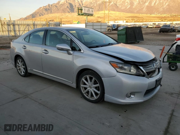 2010 Lexus HS 250h with VIN JTHBB1BA7A2009619, listed as a Copart auction lot 85790644 with 281,598 mi miles and Salvage Title. Bid and sale history available at DreamBid. Image 4.