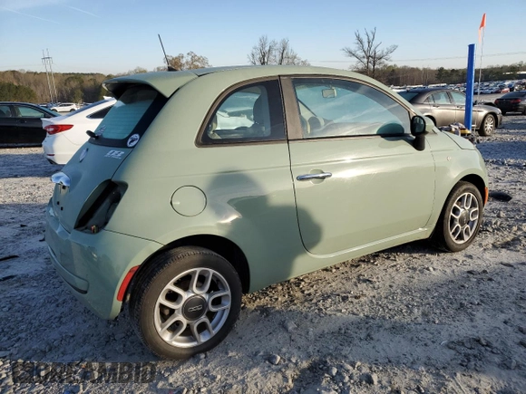 2013 FIAT 500 Pop with VIN 3C3CFFAR9DT543839, listed as a Copart auction lot 50537445 with 166,177 mi miles and Salvage Title. Bid and sale history available at carsss.com. Image 3.