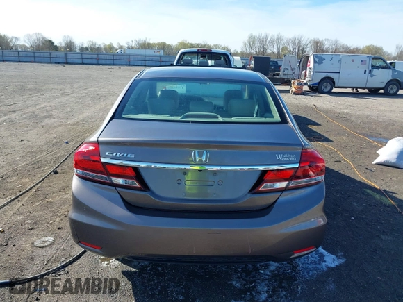 2015 Honda Civic Sedan EX-L with VIN 19XFB2F94FE058649, listed as a IAAI auction lot 41845076 with 191,652 mi miles. Bid and sale history available at carsss.com. Image 16.