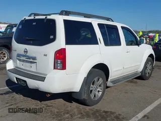 2010 Nissan Pathfinder SE with VIN 5N1AR1NB9AC629519, listed as a IAAI auction lot 41772962 with 192,593 mi miles and . Bid and sale history available at DreamBid. Image 4.