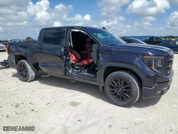 2022 GMC Sierra 1500 Elevation with VIN 3GTPHCEK5NG584546, listed as a Copart auction lot 70234964 with 42,924 mi miles and Non Repairable. Bid and sale history available at carsss.com. Image 4.