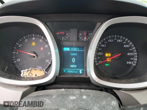 2017 Chevrolet Equinox LS z VIN 2GNALBEK7H1567122, wystawiony jako Copart lot #55476905 z przebiegiem 189 822 mil mil oraz Szkoda całkowita • Salvage title. Historia ofert i sprzedaży dostępna na DreamBid. Obrazek 9.