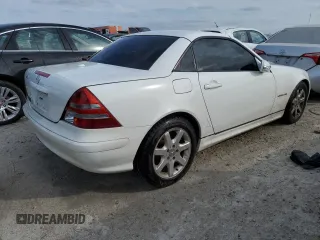 2002 Mercedes-Benz SLK-Class 2.3L Kompressor with VIN WDBKK49F72F266549, listed as a Copart auction lot 74991154 with 56,192 mi miles and Non Repairable. Bid and sale history available at carsss.com. Image 3.