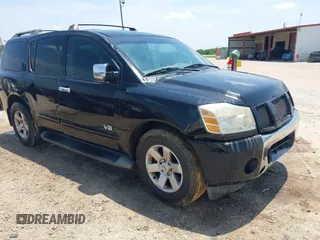 2006 Nissan Armada LE z VIN 5N1AA08A96N739809, wystawiony jako IAAI lot #42255436 z przebiegiem 320 714 mil mil oraz . Historia ofert i sprzedaży dostępna na DreamBid. Obrazek 1.