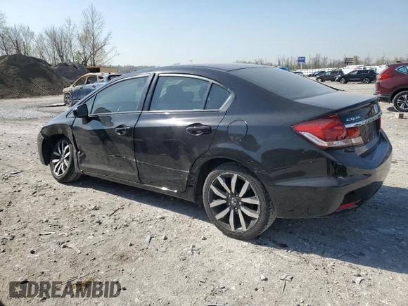 2015 Honda Civic EX-L with VIN 19XFB2F93FE094400, listed as a Copart auction lot 52739475 with 92,108 mi miles and Salvage Title. Bid and sale history available at carsss.com. Image 2.
