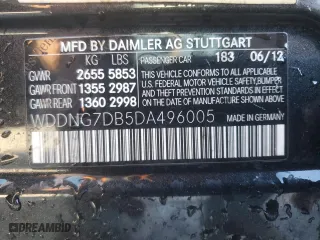 2013 Mercedes-Benz S-Class S 550 with VIN WDDNG7DB5DA496005, listed as a Copart auction lot 86107764 with 127,137 mi miles and Salvage Title. Bid and sale history available at carsss.com. Image 12.