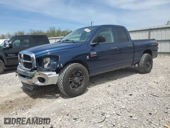 2008 Dodge Ram 2500 SLT with VIN 3D7KR28A38G137583, listed as a Copart auction lot 54148865 with 88,433 mi miles and Salvage Title. Bid and sale history available at carsss.com. Image 1.