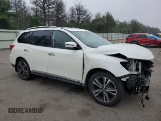 2020 Nissan Pathfinder Platinum with VIN 5N1DR2DMXLC639291, listed as a Copart auction lot 61467715 with 97,949 mi miles and Salvage title. Bid and sale history available at DreamBid. Image 4.