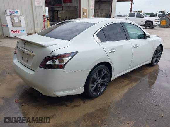 2014 Nissan Maxima SV with VIN 1N4AA5AP7EC441159, listed as a IAAI auction lot 41985393 with 114,915 mi miles and . Bid and sale history available at DreamBid. Image 4.