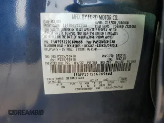 2005 Ford Five Hundred Limited with VIN 1FAFP25125G169668, listed as a Copart auction lot 73094524 with 129,068 mi miles and Salvage Title. Bid and sale history available at carsss.com. Image 12.