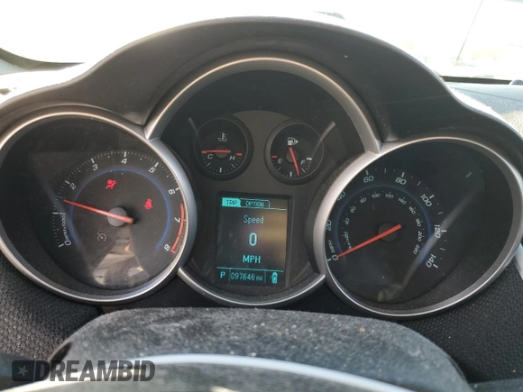 2013 Chevrolet Cruze 1LT with VIN 1G1PC5SB3D7243910, listed as a Copart auction lot 46861005 with 97,646 mi miles and Salvage Title. Bid and sale history available at carsss.com. Image 9.