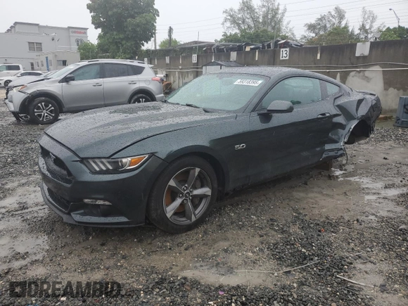 2016 Ford Mustang GT with VIN 1FA6P8CF4G5265057, listed as a Copart auction lot 59318395 with 42,565 mi miles and Salvage title. Bid and sale history available at DreamBid. Image 1.