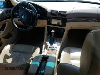 2001 BMW 5 Series 540i with VIN WBADN63481GM72490, listed as a Copart auction lot 48681505 with Not provided miles and Salvage title. Bid and sale history available at DreamBid. Image 8.