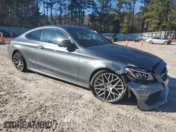 2017 Mercedes-Benz C 43 AMG with VIN WDDWJ6EB5HF521833, listed as a Copart auction lot 48008135 with 106,392 mi miles and Salvage Title. Bid and sale history available at carsss.com. Image 4.