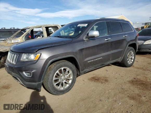 2015 Jeep Grand Cherokee Limited with VIN 1C4RJFBG2FC905297, listed as a Copart auction lot 43553385 with 130,090 mi miles and Salvage Title. Bid and sale history available at carsss.com. Image 1.