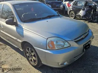 2004 Kia Rio with VIN KNADC125546325654, listed as a Copart auction lot 65521594 with 157,436 mi miles and Salvage Title. Bid and sale history available at carsss.com. Image 4.